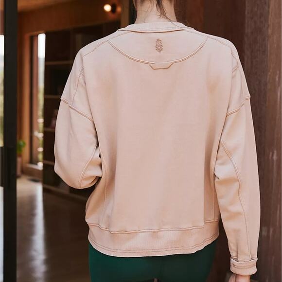 NEW FP Movement Hatch Maternity Set Sweatshirt Sweatpants Sand M Two Piece - Picture 4 of 11